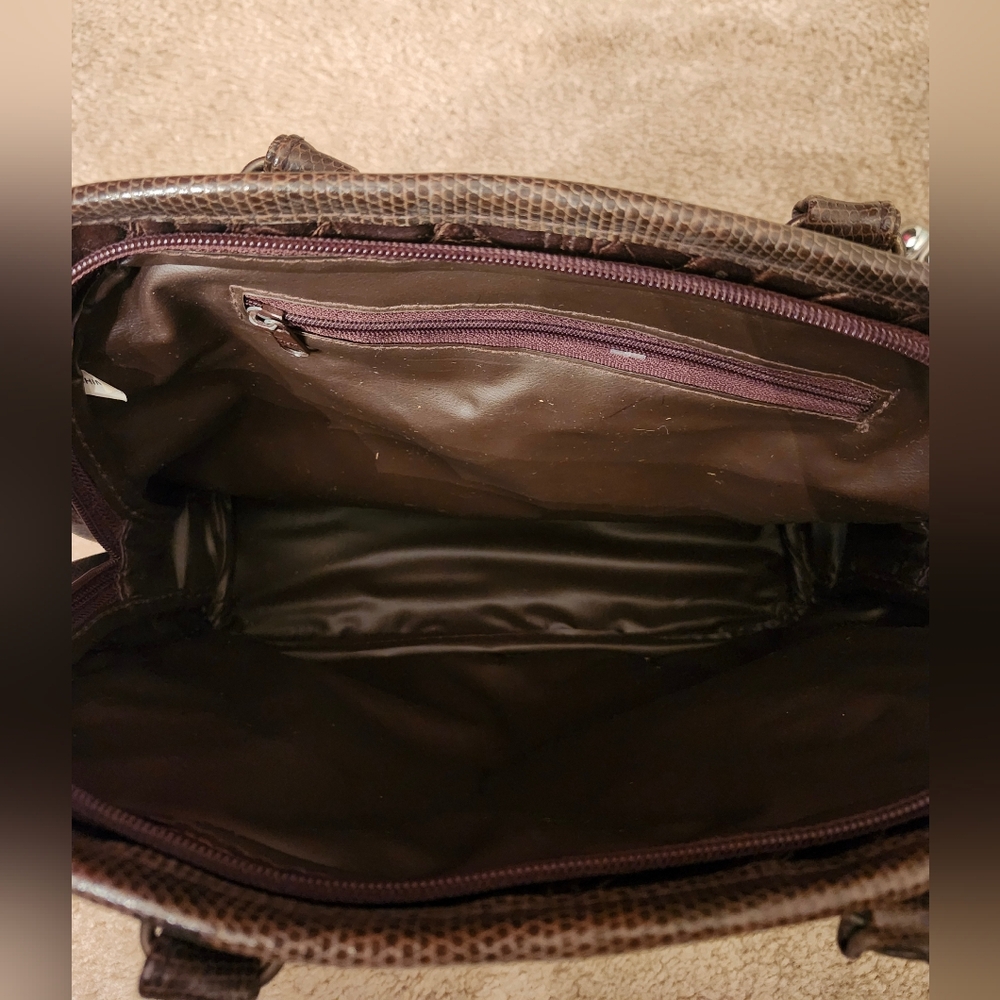 Brown Patchwork Handbag - Picture 6 of 9
